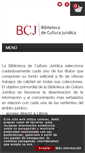 Mobile Screenshot of bibliotecaculturajuridica.com