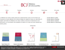 Tablet Screenshot of bibliotecaculturajuridica.com